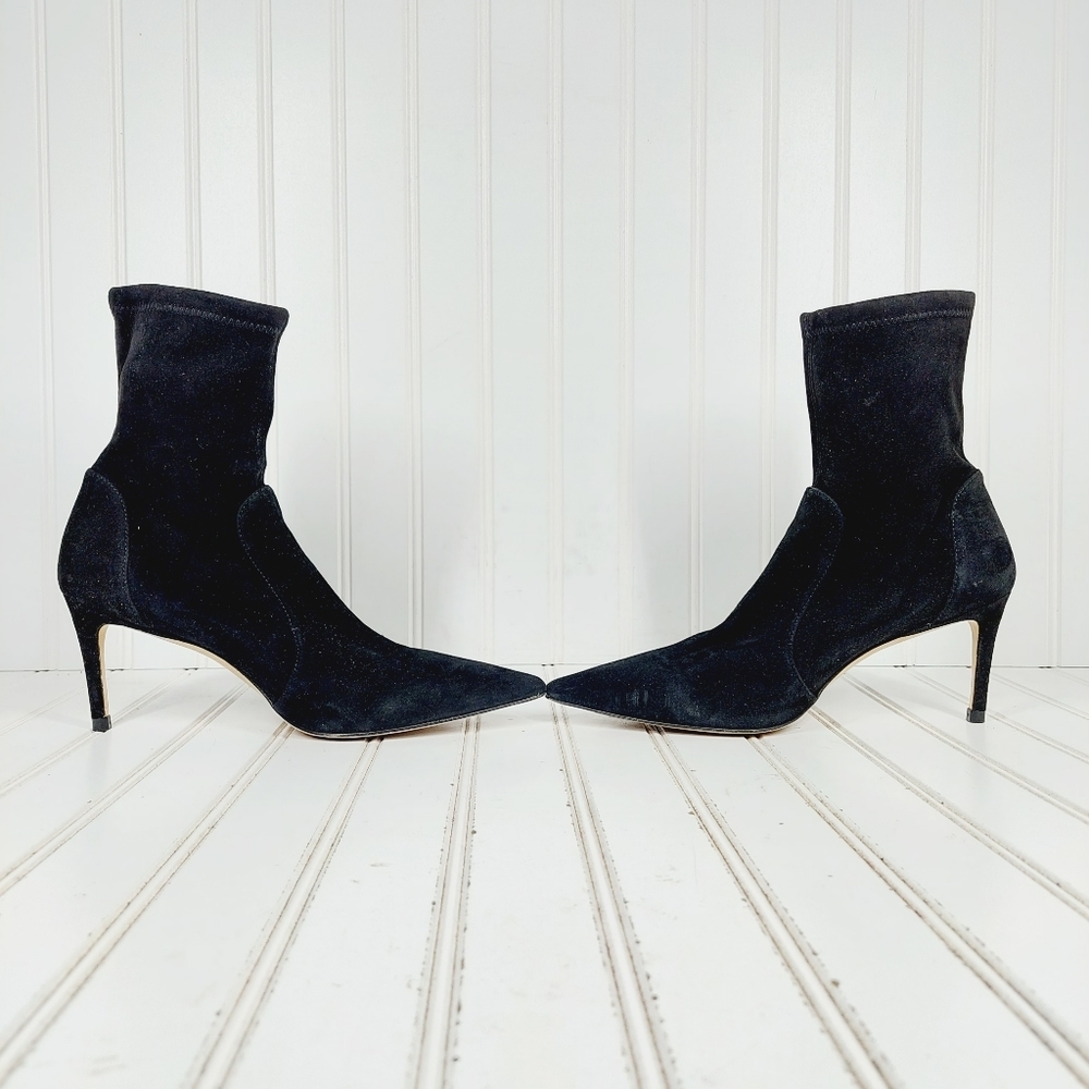 Stuart Weitzman Suede Black Boot - image 7